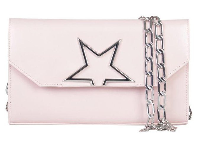Golden Goose Deluxe Brand wallet on chain Pink Leather  ref.188761